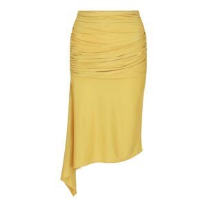 Givenchy Draped Asymmetrical Skirt Yellow Womens